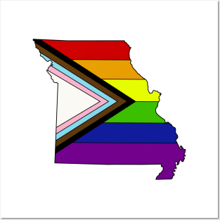 Progress pride flag - Missouri Posters and Art